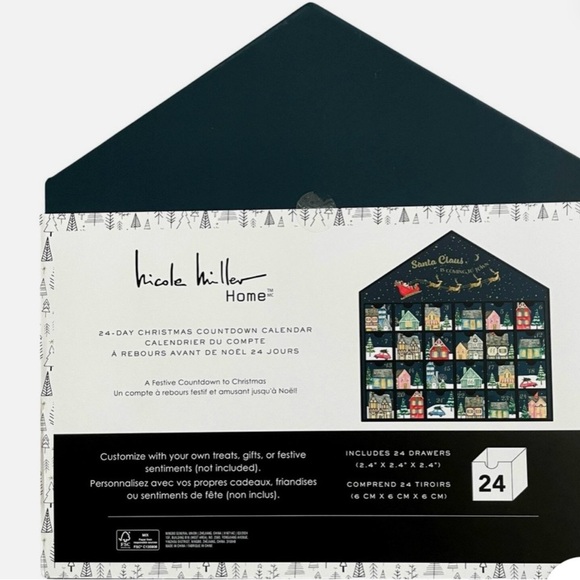 Nicole Miller NWT Magical city Christmas advent Calendar. 24 days countd… - Picture 6 of 7